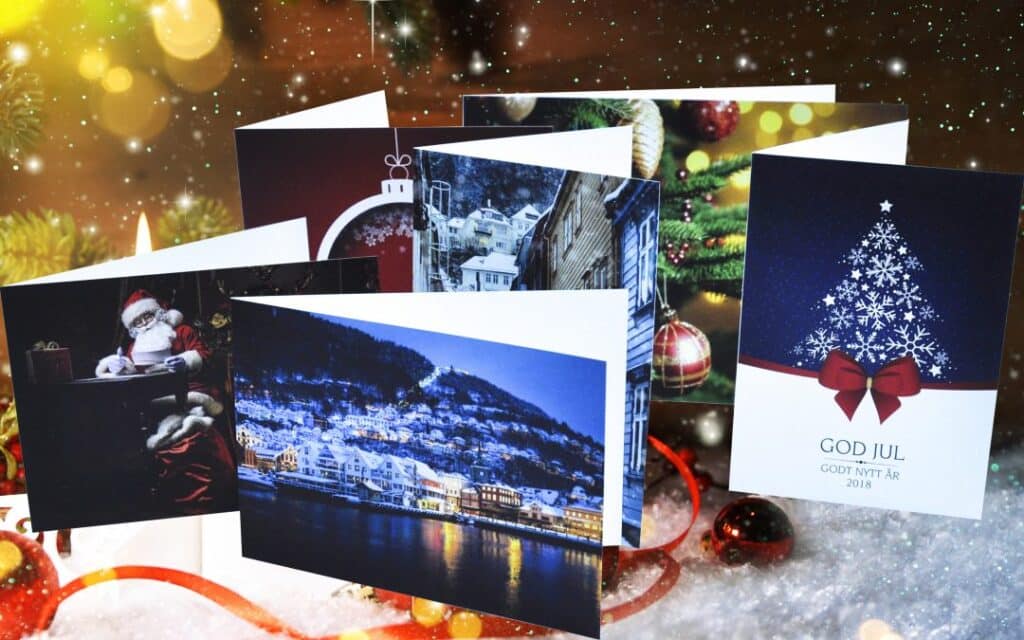 Julekort fra A7 Print - En visuell markør