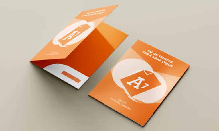 Mappe orange A7 print