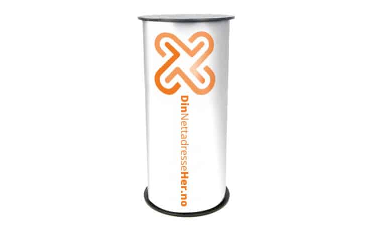 Orange messebord-rund-soyle